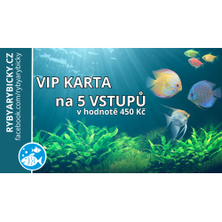 VIP karta na 5 vstupů